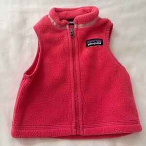 Patagonia - Baby Bright Pink Fleece Vest